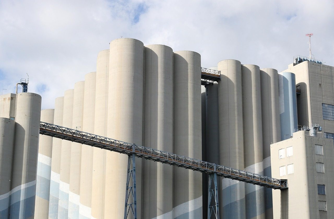 portugal, lisbon, silos, trafaria, cereal, grain, storage, agriculture, silo, transport, warehouse, food